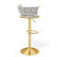 Tabouret tournant en velours-2004016696