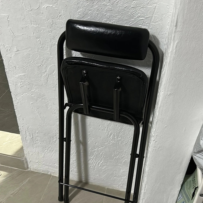 Tabouret pliant portatif noir