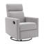 Chaise berçante en lin Comfort, fauteuil inclinable et pivotant moderne pour la maison