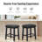 Jelissa Upholstered Counter Stool with Solid Wood Frame-268437740-281339321