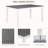 Modern 6-Piece Dining Table Set with Bench