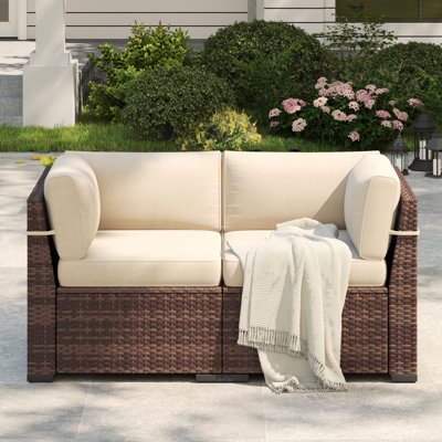 Yentin Wicker Outdoor Loveseat
