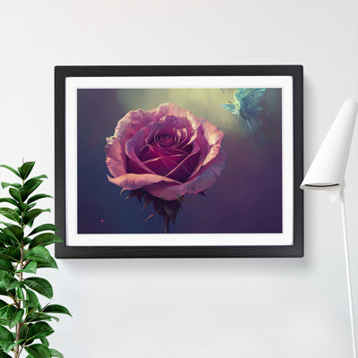 Euphoric Rose Flower - Framed Print