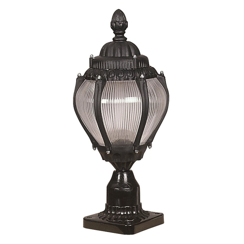Lampe murale d'extérieur, corps en ABS noir, 15,7 po x 7,9 po | Capuchon en acrylique, douille E27 de 40 W maximum, étanche IP65 | Idéal pour les décors industriels et traditionnels, l'éclairage durable et élégant pour les patios et les entrées