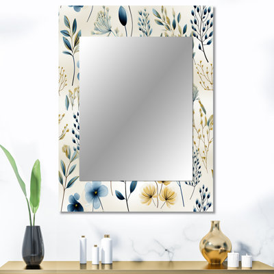 Antwin, plante naturelle fusion - miroir unique de plantes, grand miroir mural bohème, impression d'art en métal