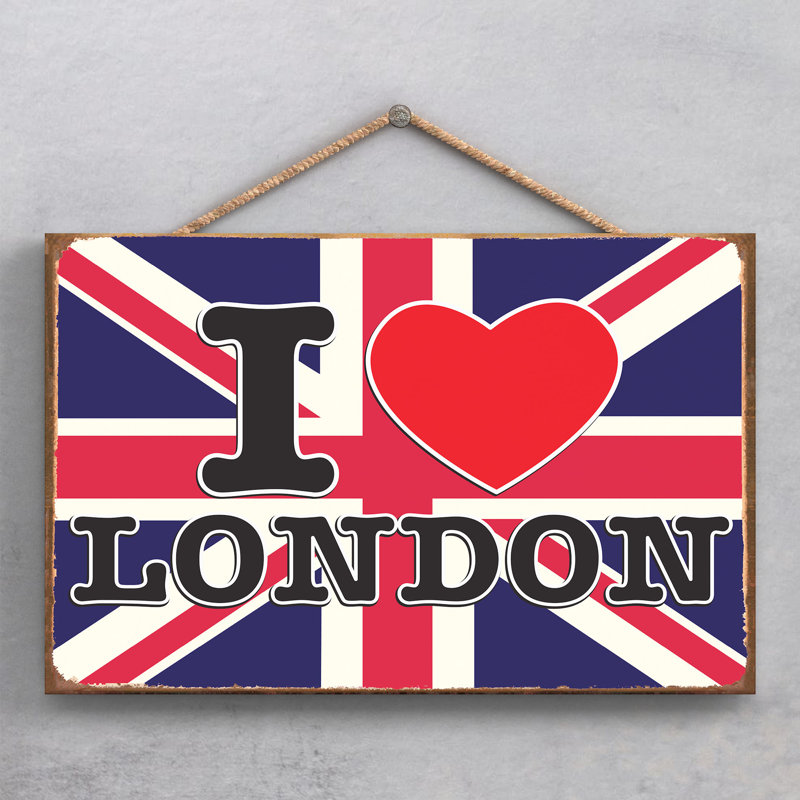 I Love London - Print on MDF