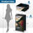 4 Drawer Dresser for Bedroom, Narrow Chest of Drawers, Wooden Top and Study Iron Frame 18"x37.5"-(WxH)