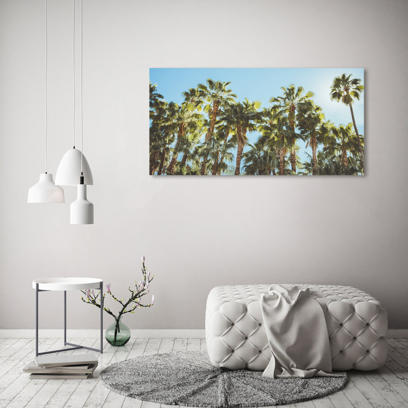 High Palm Trees - Wrapped Canvas Print