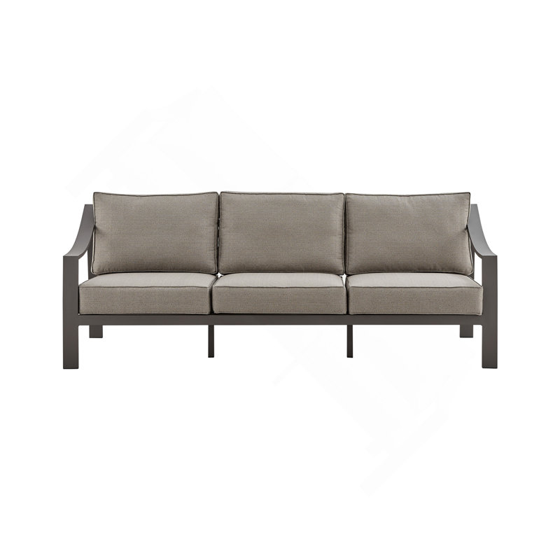 Canapé d'extérieur en aluminium brun Umbriax