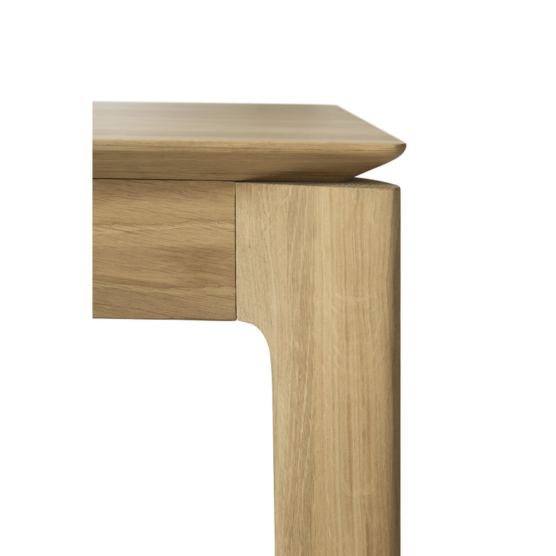 Bok Solid Wood Dining Table, 30"H x 71"L x 39.5"W, Varnished Oak
