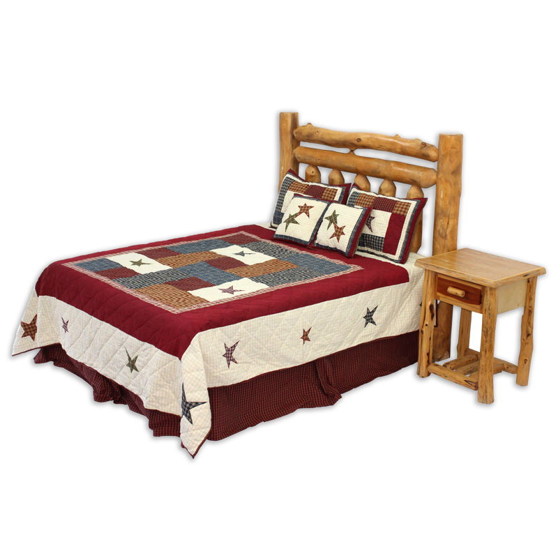 Courtepointe Fields and Stars, patchwork réel, assemblage de pièces, matelassé traditionnel à la main, taies décoratives et coussins assortis disponibles