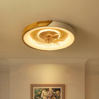 Ventilateur de plafond à DEL à profil bas avec lumière