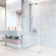 Arden 34" W x 78" H Frameless Fixed Shower Screen with 3/8" Glass