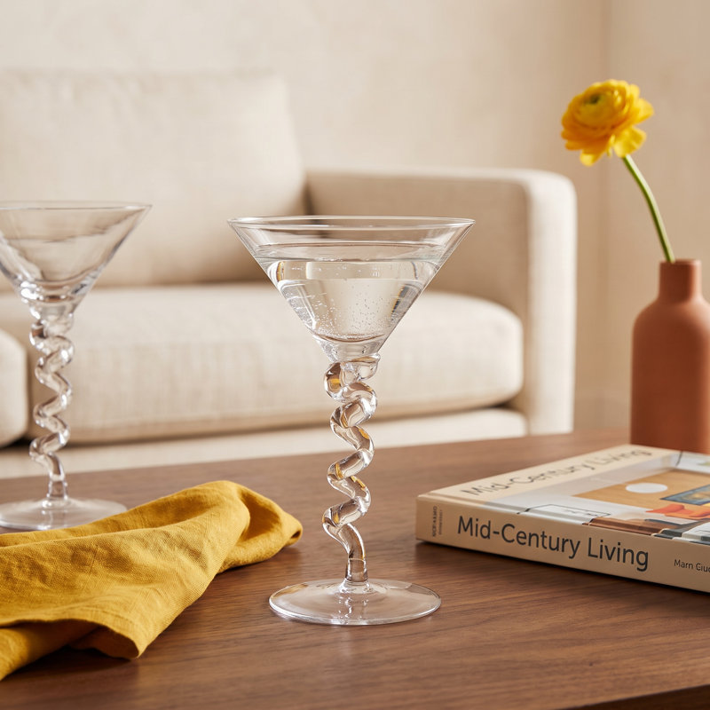 6-Ounce Martini Glass With Twisted Stem