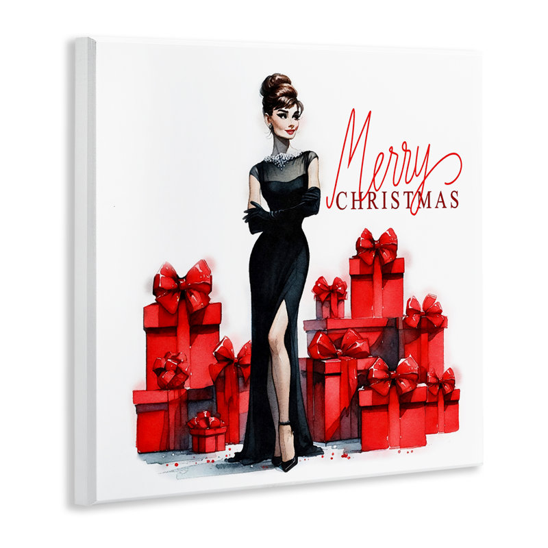 Art mural sur toile Trendy Merry Christmas par Amanda Greenwood