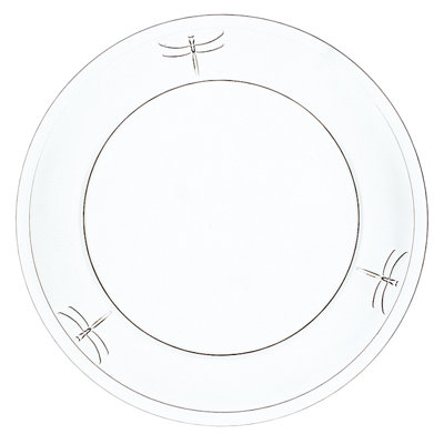 Dragonfly Glass Dinner Plate