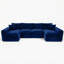 Canapé modulaire modulaire en nuage pour le salon - canapé modulaire en U modulaire de 130 po, canapés à compression sans assemblage, canapé de plancher confortable avec mousse à mémoire de forme-1046986997