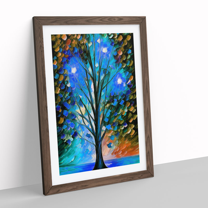 Portrait Of A Tree No.6 - Single Picture Frame Print, Walnut Framed, 64cm H x 46cm W x 2cm D
