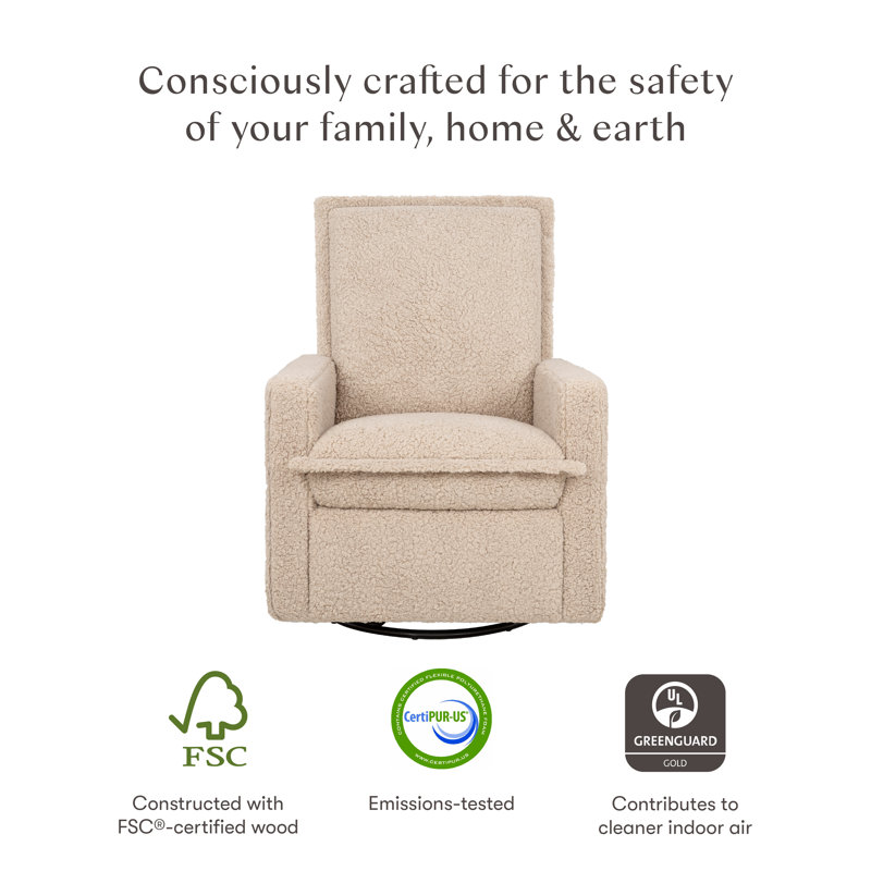 Cali Flange Recliner and Swivel Glider, Chai