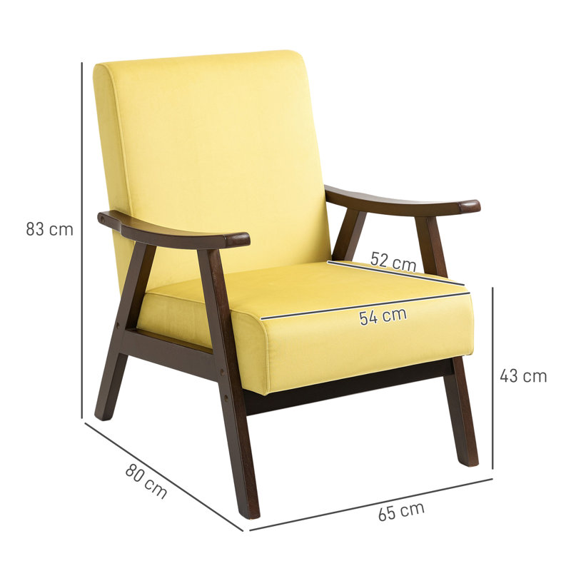 Velvet Armchair, Champagne