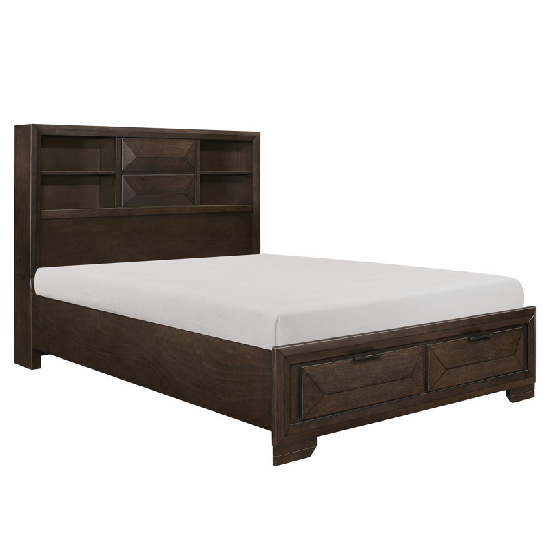 Pittsfield Bookcase Storage Bed, California King