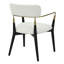 Chaise en tissu avec accents -