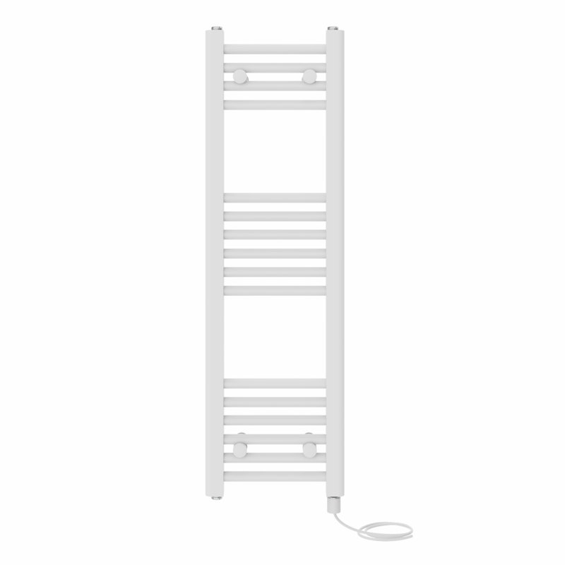 Straight Towel Rail Heated Towel Rails, 100cm H x 30cm W x 3cm D, White