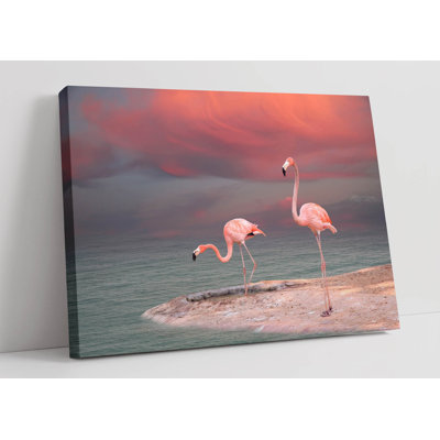 Flamingo Canvas Wall Art Picture Print