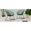 Chaise Terry, 2 pièces avec 2 coussins, gris, chaise