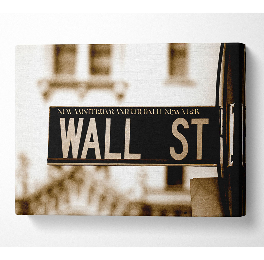 New York City Wall Street - Kunstdrucke auf Segeltuch