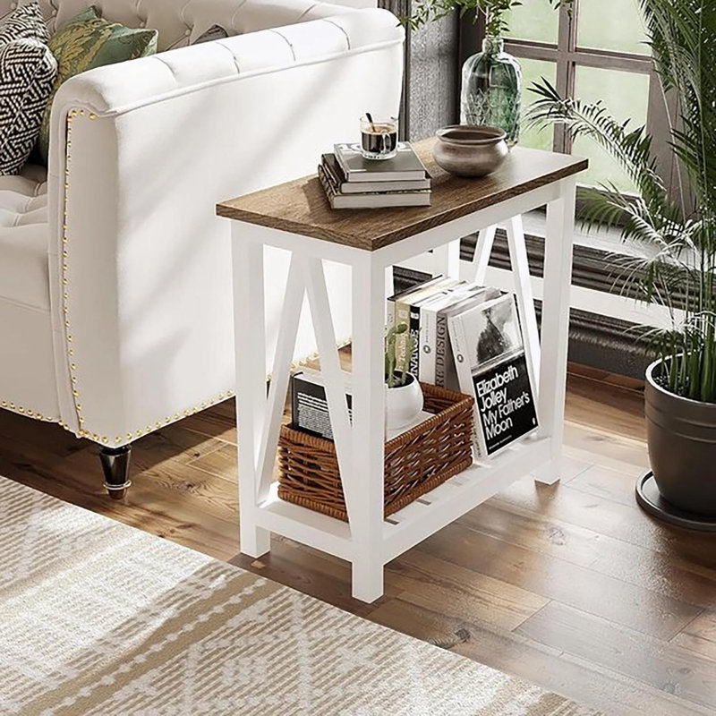 Table de bout avec tablette de rangement