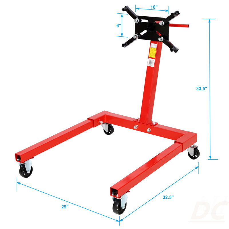 Engine Stand,Vehicle Engine Block Stand,Steel Ratating Head 1250Lbs