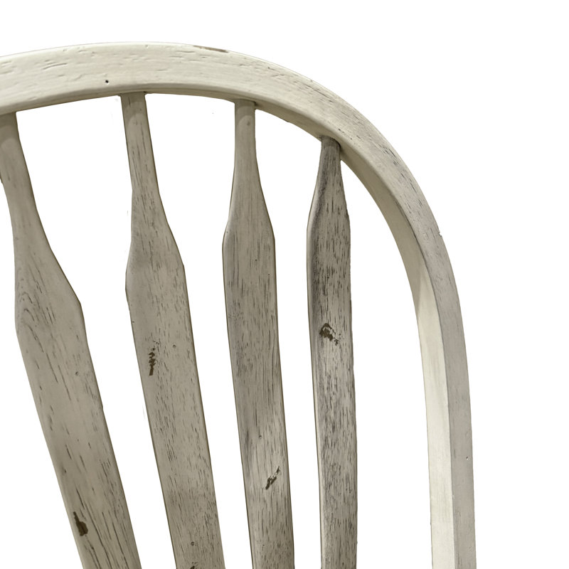 Chaise de comptoir pivotante Judique, Blanc