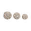 Set Of 3 4/5/6" Ostend Wavy Spheres-209149037