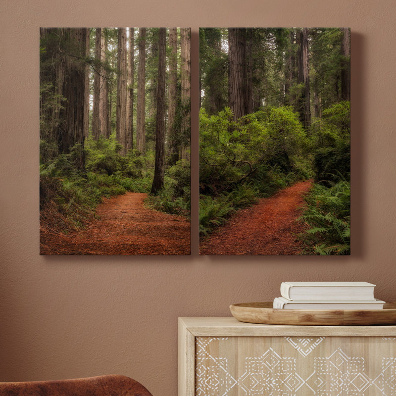 Toile tendue de qualité supérieure Forest Forest II - prête à être accrochée, H 12 po x l 16 po x P 1 po