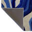 Tapis décoratif moderne à motif ondulé et bleu-1301525692