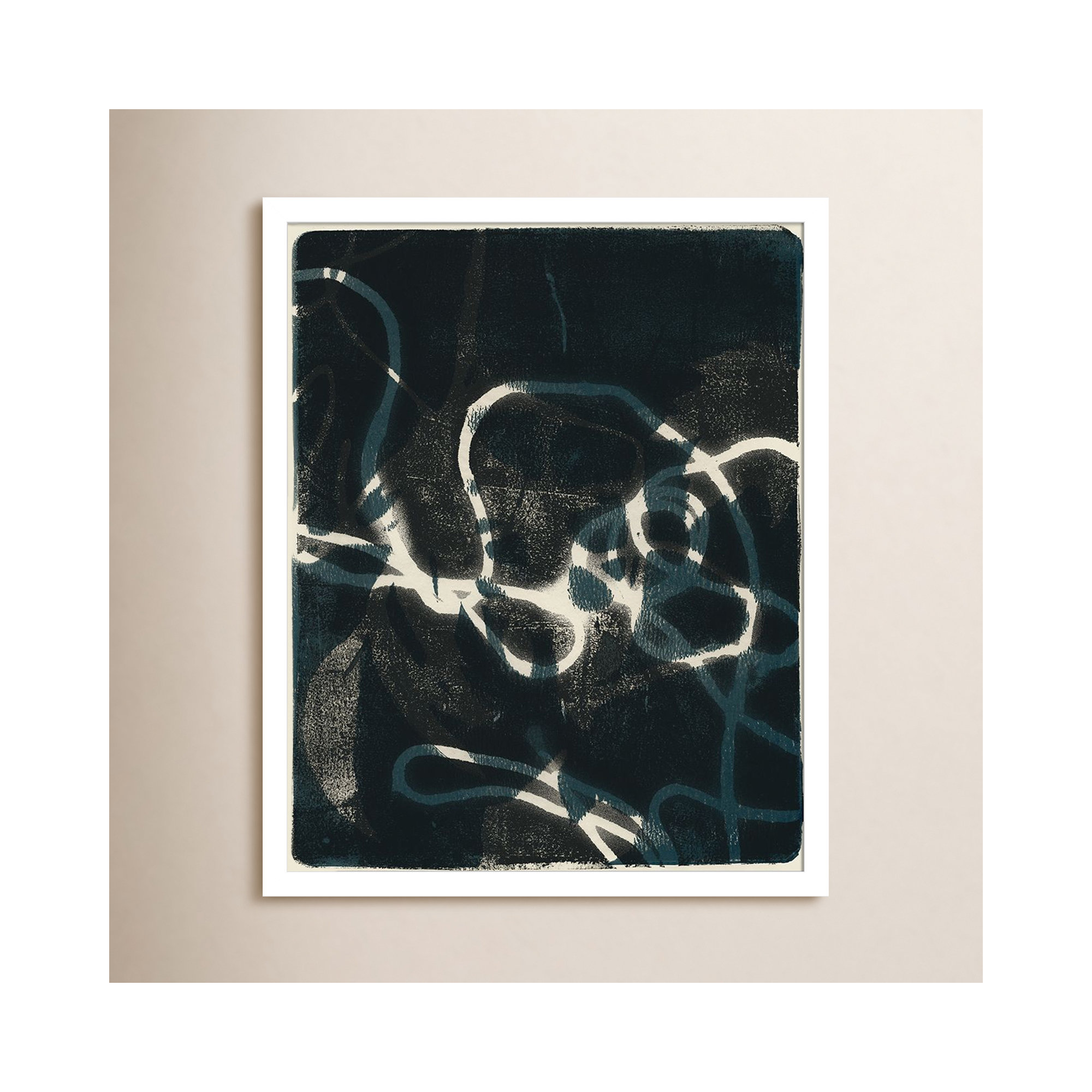 Shifting Shadows II by Victoria Barnes Wood Framed Wall Art Print, 21" H x 17" W, White