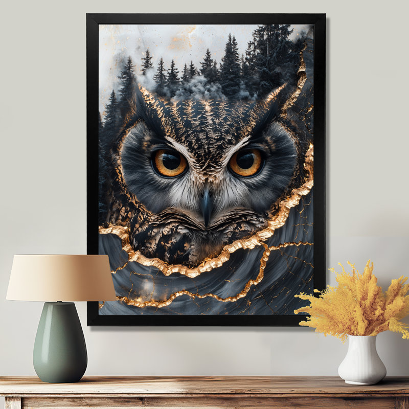 Gilbrook - animaux, reproduction d'art sur toile, Impression d'un seul cadre photo, Noir, noir, noir, noir, H 20 po x l 12 po