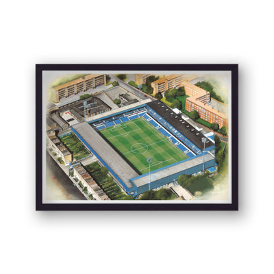 Qpr - Queens Park Rangers Fc - Loftus Road - Football Stadium - Vintage - Single Picture Frame Print
