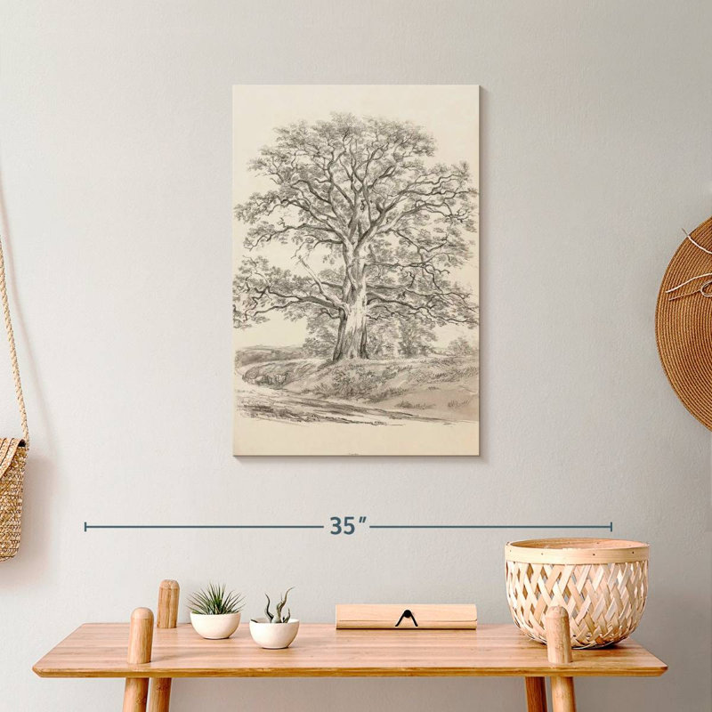A Great Oak Tree, 24" H x 16" W
