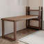 Bureau d'écriture rectangulaire en bois massif brun noisette-118374748-118374746