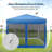 Tabbetha 10 Ft. W x 10 Ft. D Steel Pop-Up Canopy with Detachable Netting-100724460