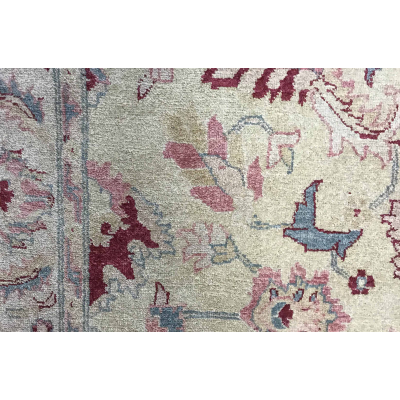 Hand-Knotted High-Quality Beige Area Rug