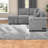 Modern Gray Sleeper Sofas With Storage Ottoman For Small Spaces