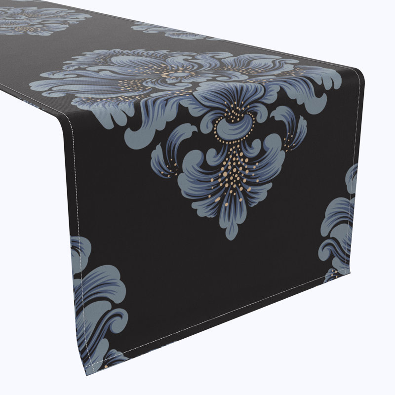 Table Runner, 100% Cotton, Floral 165, 72" x 16"