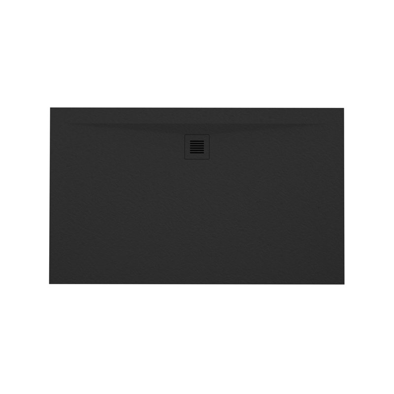 Base de douche l 60 po x P 36 po Feel, Noir ardoise