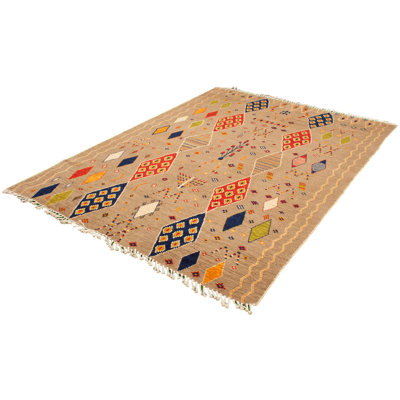 Ayran One-of-a-Kind Rectangle 8'9" x 11'10" New Age Rectangle Wool Area Rug in