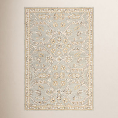 Airlie Slate Beige Hand-Tufted Wool Oriental Rug