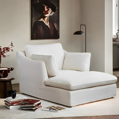 Simple Chenille sofa retro casual chaise lounge