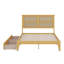 Rubber Wooden Bed Frame Full Size With Two Storage Drawers-892477762-892477760